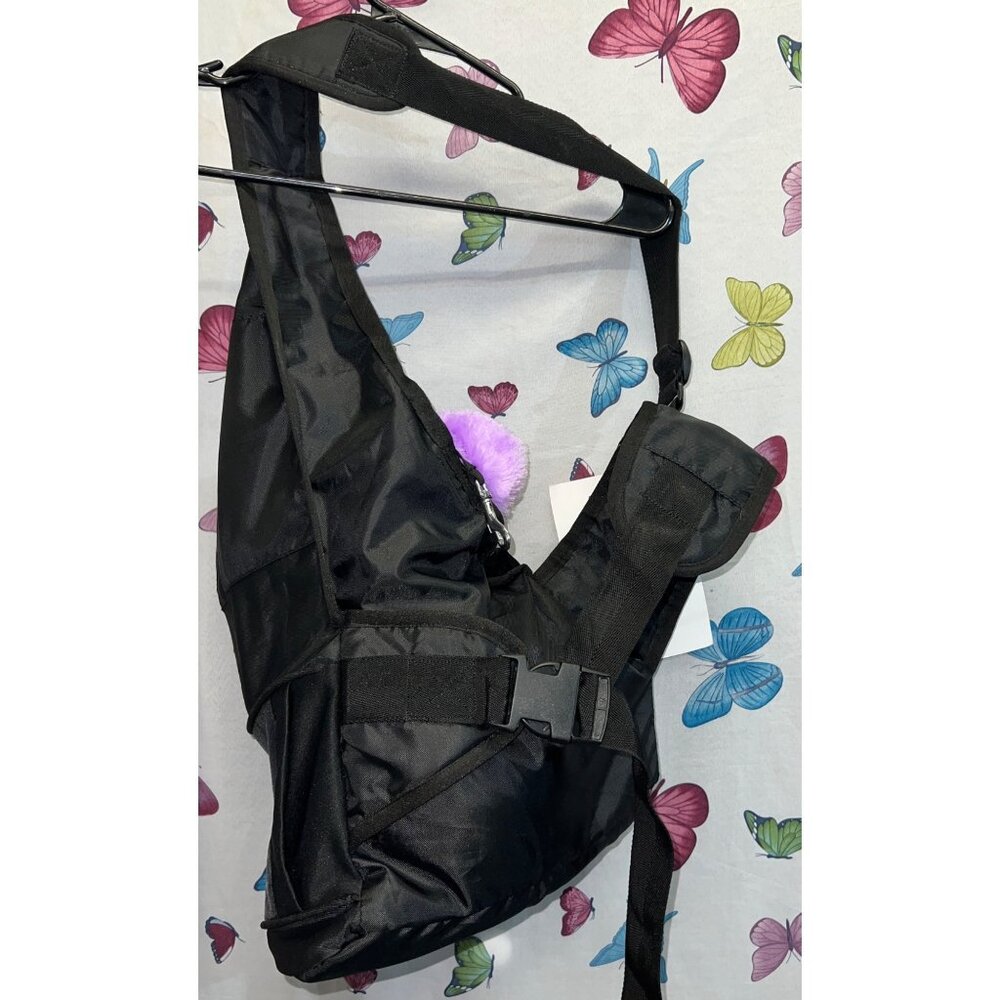 Pet Rageous Hands-Free Side Pet Carrier Sling Small Size Black - Picture 2 of 3
